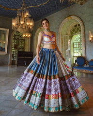 Multi Colour  Heavy Flair Lehenga Choli Set