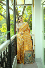 Banglori Handloom raw silk saree with rich weving pallu Design