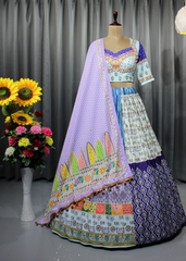 Multi Colour  Heavy Flair Lehenga Choli Set