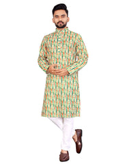 Beautiful desi boy look with this timeless Multicolour men’s kurta and payjama.