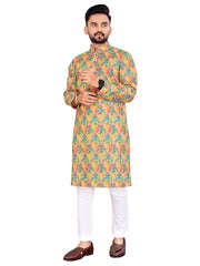 Beautiful desi boy look with this timeless Multicolour men’s kurta and payjama.