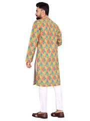 Beautiful desi boy look with this timeless Multicolour men’s kurta and payjama.